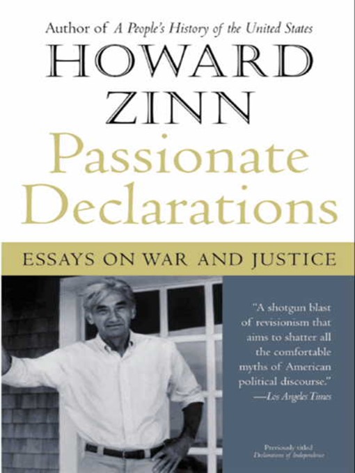 Title details for Passionate Declarations by Howard Zinn - Wait list